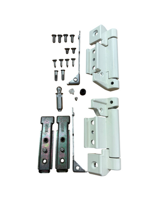 SAVIO KIT CERNIERA PER ANTA AFFIANCATA RIBANTATRE ADATTA A PROFILI CAMERA EUROPEA - COLORE BIANCO RAL 1013