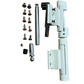 SAVIO KIT CERNIERA DA AVVITARE PER PROFILI COMPLANARI INTERNI NC 45 - STOPPER PG -  COLORE BIANCO AVORIO RAL 1013