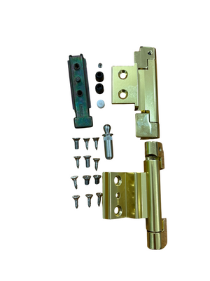 SAVIO KIT CERNIERA RIBANTATRE 150 DA AVVITARE PER PROFILI COMPLANARI INTERNI NC 45/STOPPER PG -  COLORE ORO LUCIDO HL