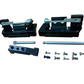 SAVIO KIT CERNIERA REGISTRABILE DA AGGIANCIARE PREMONTATA PER PROFILI R40 COLORE NERO RAL 9005