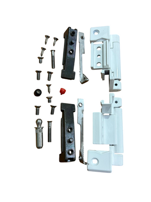 SAVIO KIT CERNIERA PER ANTA AFFIANCATA R40 COLORE BIANCO RAL 9010