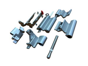 SAVIO KIT CERNIERA AMBIDESTRA PORTATA 70 Kg. - PER PROFILI C21 COMPLANARI INTERNI CON DENTE DA 4 mm. - COLORE ARGENTO SILV