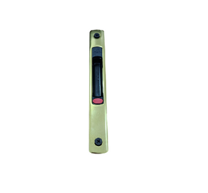 Savio Chiusura in alluminio e zama singola laterale a scatto, arrotondata automatica per finestre. Viti TS M5x16 in acciaio inox 304, premontate. Sistema brevettato. Colore ORO LUCIDO