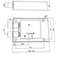 SECUREMME Serratura per cassaforti a 8 gorges Serie 2830 a 2 pistoni con 2 chiavi 0CF8 a Doppia Mappa Rossa