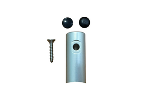 COMPAS FERMAVETRO PER MONTANTE DIAMETRO 40 mm. FINITURA IN ACCIAIO INOX