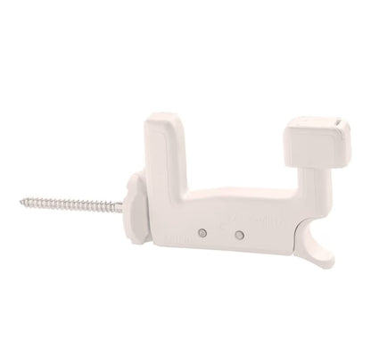 ESINPLAST SUPER TOP GRILLO Fermo imposta automatico con vite da 120 mm (Brevettato) in Nylon Bianco 9010