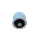 SAGUATTI Pomolo in alluminio verniciato colore BIANCO ral 9010 Ø 50 mm. Dotato di sistema di fissaggio brevettato con base in nylon a ghiera dentata e vite.