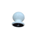 SAGUATTI Pomolo in alluminio verniciato colore BIANCO ral 1013 Ø 70 mm. Dotato di sistema di fissaggio brevettato con base in nylon a ghiera dentata e vite.