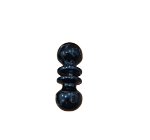 SAGUATTI Coppia Pomoli in alluminio verniciato colore NERO Ø 50 mm. Dotati di sistema di fissaggio brevettato con base in nylon a ghiera dentata e vite.