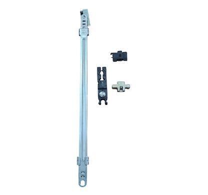 Savio Braccio limitatore frizionato sinistro da 60 cm. in zama, nylon e acciaio inox  304, inclusi 3 grani M5 x 12 mm. in acciaio inox 304 premontati.