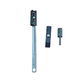 Savio Braccio limitatore d’ apertura R40 ad effetto smorzante in zama per anta e vasistas modello PIOVRA, nylon, poliuretano e acciaio inox 304, inclusi 2 grani M5 x 6 mm. e 2 grani M5 x 8 mm. in acciaio zincato premontati.