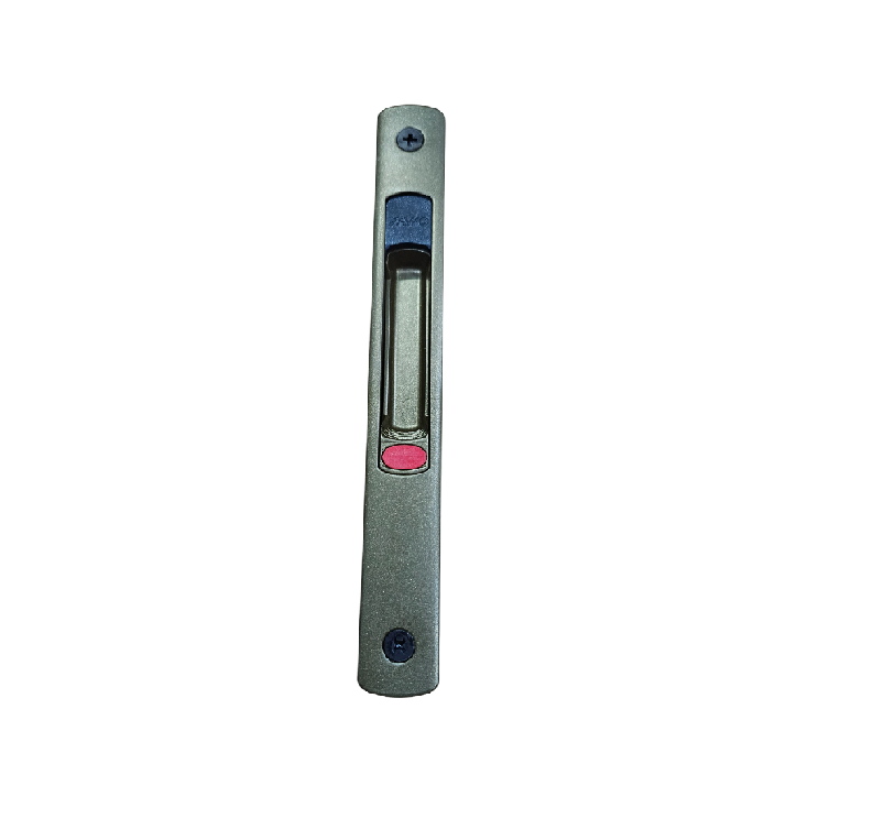 Savio Chiusura singola laterale, maniglia ad incasso scorrevole arrotondata e manuale, in alluminio e zama, 2 viti TS M5x16 in acciaio inox 304, premontate, (brevettato). Colore BRONZO