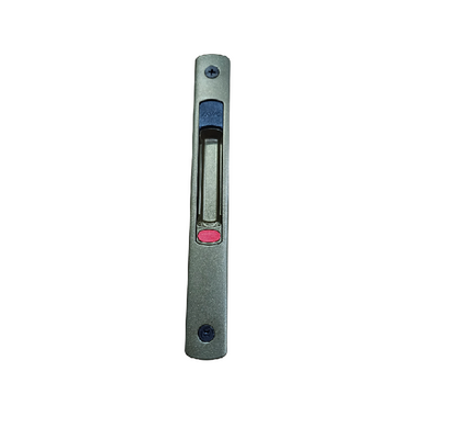 Savio Chiusura singola laterale, maniglia ad incasso scorrevole arrotondata e manuale, in alluminio e zama, 2 viti TS M5x16 in acciaio inox 304, premontate, (brevettato). Colore NERO.