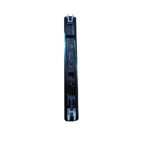Savio Chiusura singola laterale, maniglia ad incasso scorrevole arrotondata e manuale, in alluminio e zama, 2 viti TS M5x16 in acciaio inox 304, premontate, (brevettato). Colore NERO.