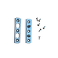 SAVIO Rostro antiscasso ambidestro in acciaio inox, modello MORDE 6 viti TS Ø 4,8×16 in acciaio inox