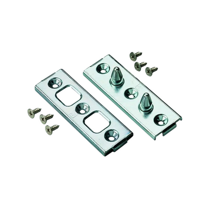 SAVIO Rostro antiscasso ambidestro in acciaio zincato, modello MORDE 6 viti TS Ø 4,8×13 in acciaio zincato.