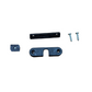 SAVIO Clip ferma ante in zama zincata nera e nylon, 2 viti TC 4,2×19 in acciaio zincato. Camera Europea.