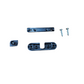 SAVIO Clip ferma ante in zama zincata nera e nylon, 2 viti TC 4,2×19 in acciaio zincato. Camera Europea.
