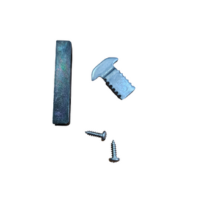 Savio Kit di chiusura per art. 2070.1-2071.1-2073.1-2075.1 in acciaio inox 430 e zama zincata nera, 2 viti TC Ø 3,9×13 in acciaio inox 304. (brevettato)