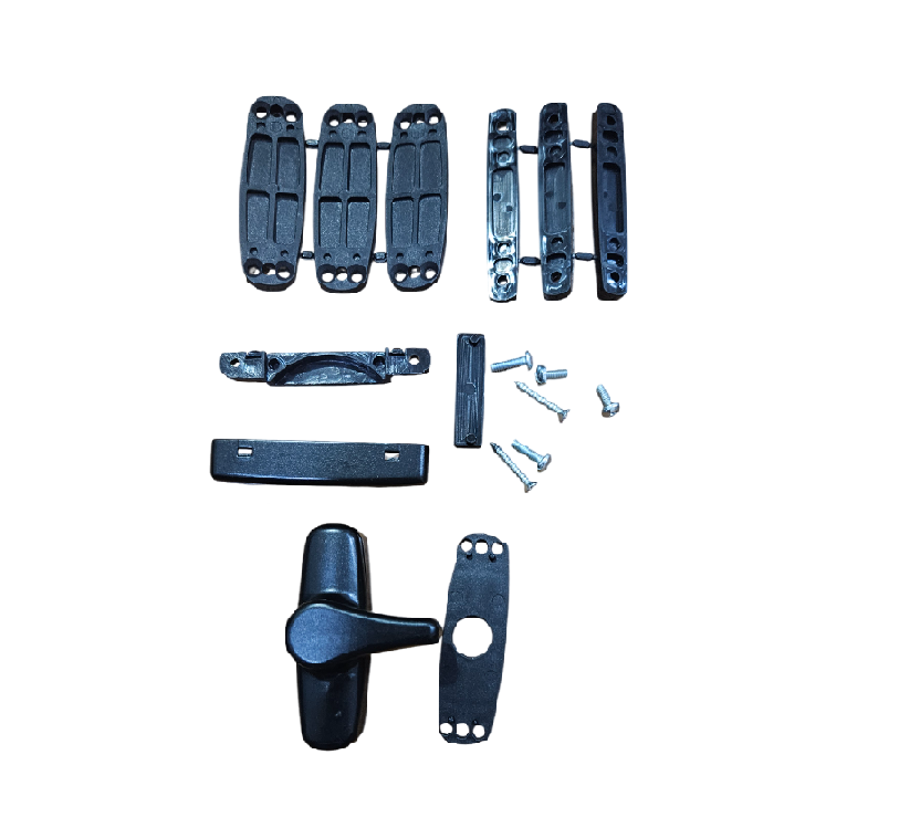 Mini maniglia TAVELLINO reversibile modello POSITANO colore NERO. Manico corto