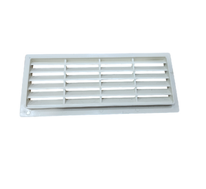 Griglia di aerazione ad incasso RETTANGOLARE mm. 254 x 108. Colore BIANCO ral 1013