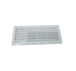 Griglia di aerazione ad incasso RETTANGOLARE mm. 254 x 108. Colore BIANCO ral 1013