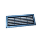 Griglia di aerazione ad incasso RETTANGOLARE mm. 254 x 108. Colore NERO