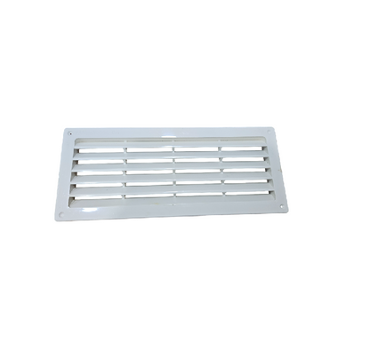 Griglia di aerazione ad incasso RETTANGOLARE mm. 254 x 108. Colore BIANCO ral 9010