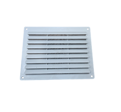 Griglia di aerazione RETTANGOLARE mm. 201 x 157. Colore BIANCO ral 9010