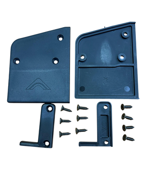 PETTITI GIUSEPPE TAPPI DX - SX IN PLASTICA, PER MANTOVANA LARGHEZZA 9cm LUNGHEZZA 11.5cm