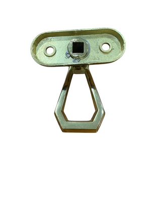 VI.TEL. MANIGLIA A PENDOLO SU ROSETTA OVALE 70x39 mm. - FINITURA IN ZAMA COLORE ORO