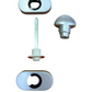 BRIALMA NOTTOLINO. WC. OVALE Q.6 F1 COLORE ARGENTO
