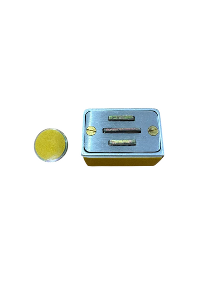 BIENNEBI FERMAPORTE MAGNETICO CON BIADESIVO COLORE CROMO SATINATO