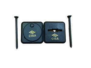 CISA Coppia di borchie in nylon chiave a mappa colore nero