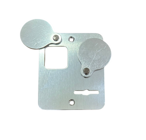 DIERRE MOSTRINA 2 CIONDOLI 2 FORI ALLUMINIO ANODIZZATO COLORE ARGENTO DESTRA