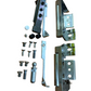 SAVIO KIT CERNIERA DA AGGANCIARE PORTATA 100-150 Kg. PER RIBANTATRE 150 PROFILO CAMERA EUROPEA - COLORE GRIGIO PVD X
