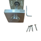 FIMET NOTTOLINO WC "L-O" Q6+Q8 CON ROSETTA QUADRATA 50x50x10 INOX SATINATO