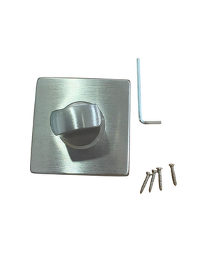 FIMET NOTTOLINO WC "L-O" Q6+Q8 CON ROSETTA QUADRATA 50x50x10 INOX SATINATO