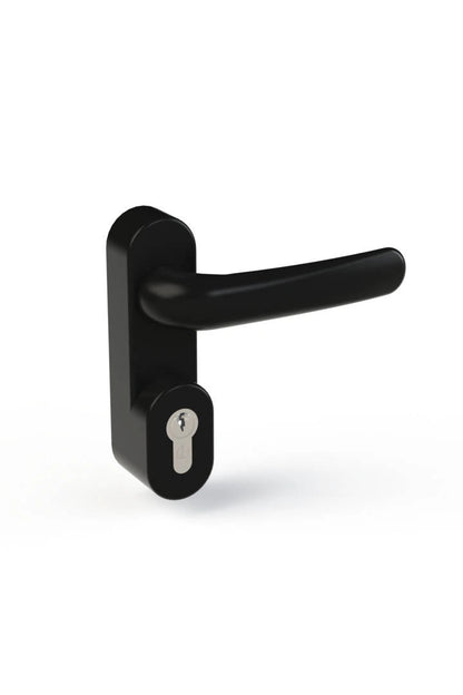 ANTIPANIC GRUPPO MANIGLIA + CILINDRO COLORE NERO RAL 9005