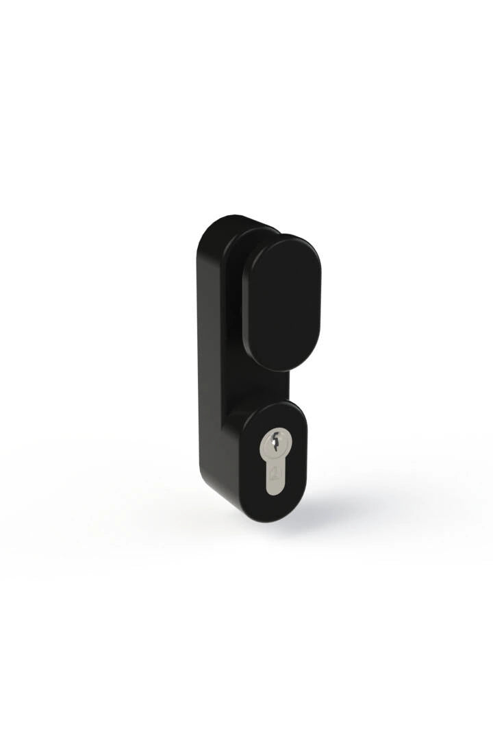 ANTIPANIC GRUPPO POMO + CILINDRO COLORE NERO RAL 9005