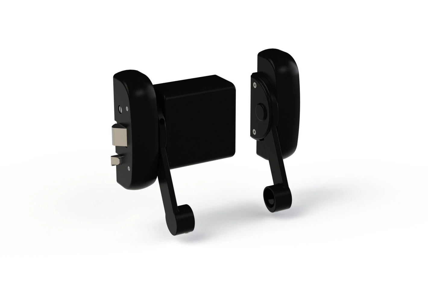 ANTIPANIC "MODULO-FASCIA" ENTRATA 70 mm. CUFFIA TONDA COLORE NERO RAL 9005