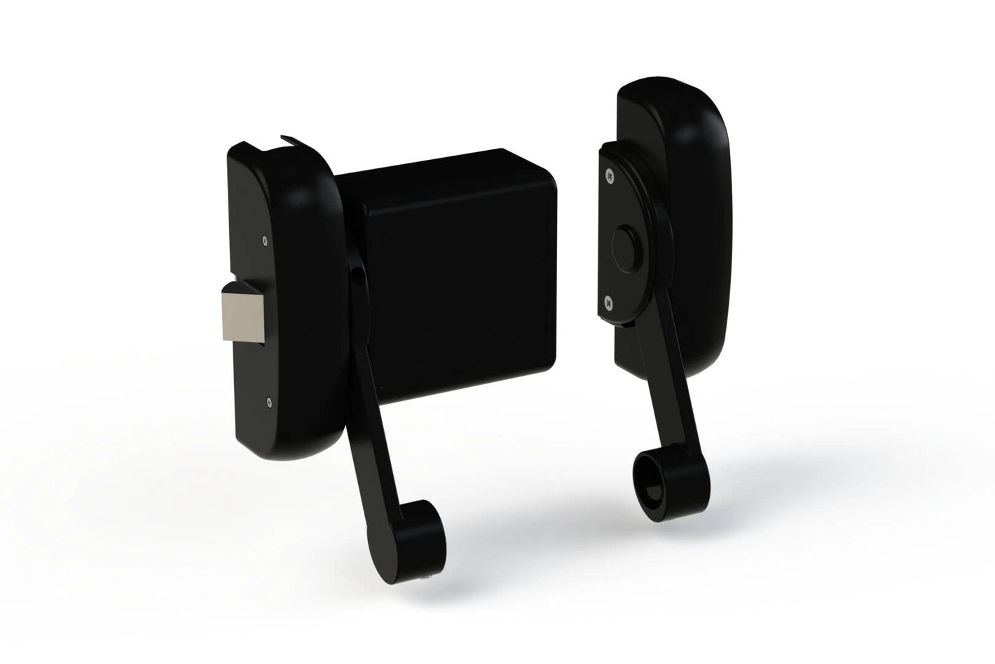 ANTIPANIC "MODULO-FASCIA" ENTRATA 80 mm. CUFFIA TONDA COLORE NERO RAL 9005