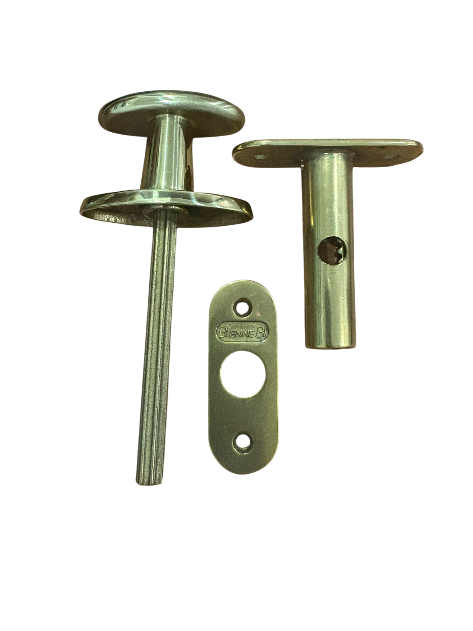 BIENNEBI POMOLO ROSETTA OVALE CON CATENACCIO FRONTALE OVALE mm.60 COLORE ORO LUCIDO