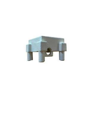 GASTALDELLO SISTEMI ANGOLO PRESSOFUSO PER FERMAVETRO SAGOMATO PER PROFILI EL60-72 COLORE BIANCO RAL 1013