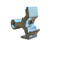 GIESSE CAVALLOTTO 32.5x18 mm. EXPORT 45/50. IN ALLUMINIO GREZZO
