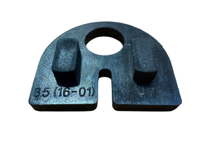 INOX DESIGN GOMMINA DI SUPPORTO MODELLO "00" PER VETRO 8,76 mm.