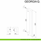 FIMET Maniglione quadrato dritto per porta 20x20 mm. modello GEORGIA Q ACCIAIO INOX SATINATO senza rosette comprensivo di kit per il fissaggio.