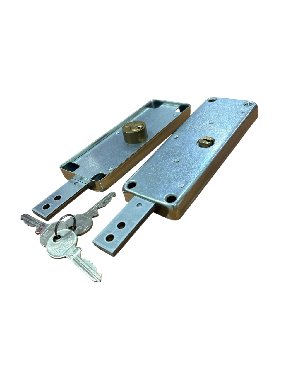 MG SERRATURE coppia serrature laterali per serranda, con cilindro e 3 chiavi