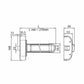 ANTIPANIC MODELLO PUSH 3 PUNTI CHIUSURA T0 1170 mm. COLORE NERO RAL 9005