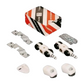 PETTITI GIUSEPPE Kit accessori S80 per monorotaia MS80 - 2 Carrelli Completi + 2 Stop + 1 Guida inferiore + Viti